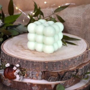 Świeca "Bąbelki" - "Wanilia z jaśminem"