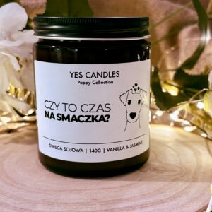Świeca sojowa "Puppy Collection" - Czy to czas na smaczka? 140g
